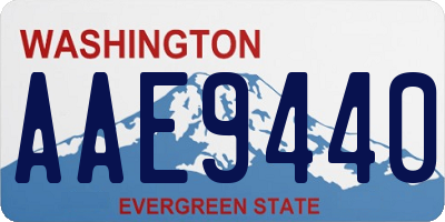 WA license plate AAE9440