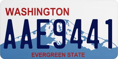 WA license plate AAE9441