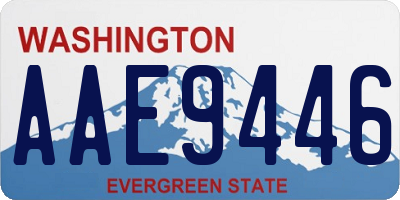 WA license plate AAE9446