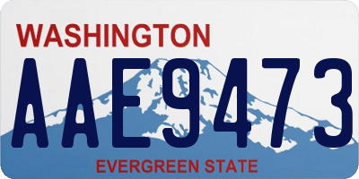 WA license plate AAE9473
