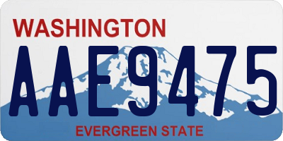 WA license plate AAE9475