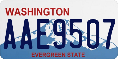 WA license plate AAE9507