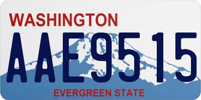 WA license plate AAE9515