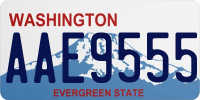 WA license plate AAE9555