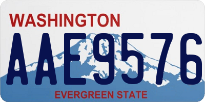 WA license plate AAE9576