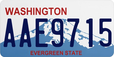WA license plate AAE9715