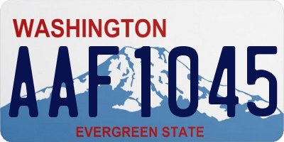 WA license plate AAF1045
