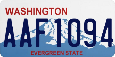 WA license plate AAF1094