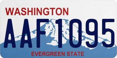 WA license plate AAF1095