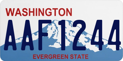 WA license plate AAF1244