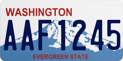WA license plate AAF1245