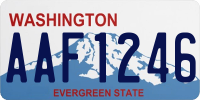 WA license plate AAF1246