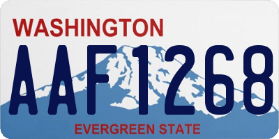 WA license plate AAF1268