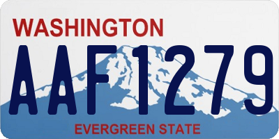 WA license plate AAF1279