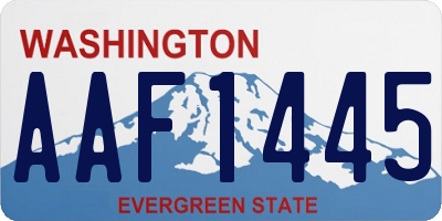 WA license plate AAF1445