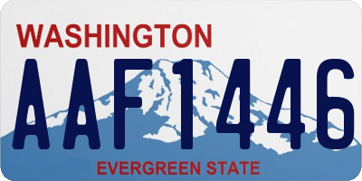 WA license plate AAF1446