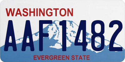 WA license plate AAF1482