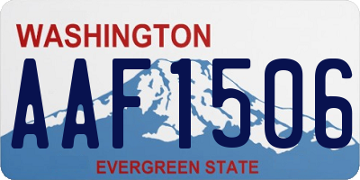 WA license plate AAF1506