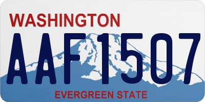 WA license plate AAF1507