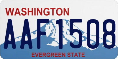 WA license plate AAF1508