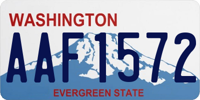 WA license plate AAF1572