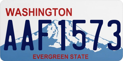 WA license plate AAF1573