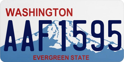 WA license plate AAF1595