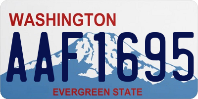 WA license plate AAF1695