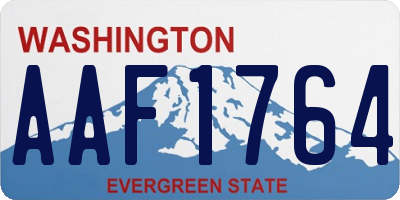 WA license plate AAF1764