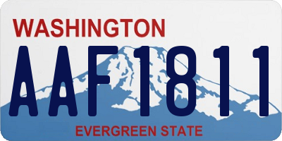 WA license plate AAF1811