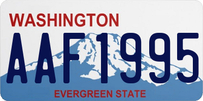 WA license plate AAF1995