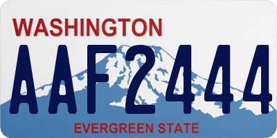 WA license plate AAF2444
