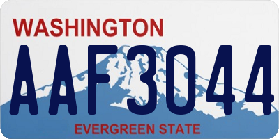 WA license plate AAF3044