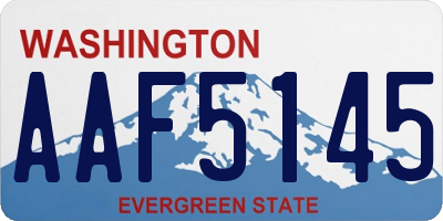 WA license plate AAF5145