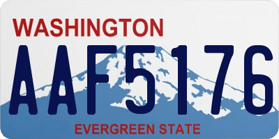 WA license plate AAF5176