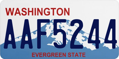 WA license plate AAF5244