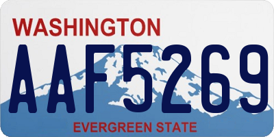 WA license plate AAF5269