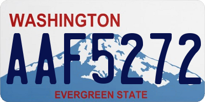 WA license plate AAF5272