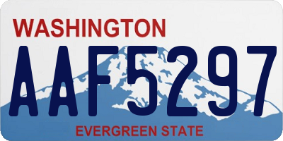 WA license plate AAF5297