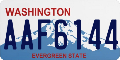 WA license plate AAF6144