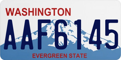 WA license plate AAF6145