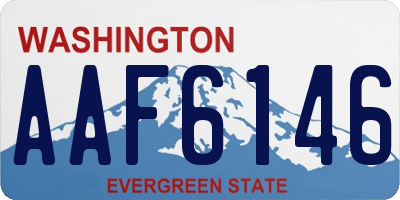 WA license plate AAF6146