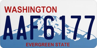 WA license plate AAF6177