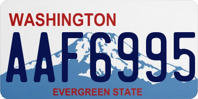 WA license plate AAF6995