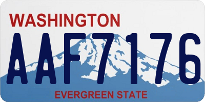 WA license plate AAF7176