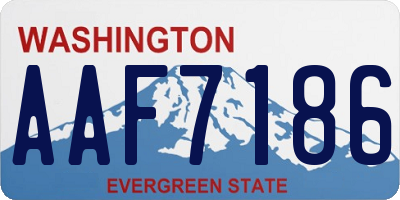 WA license plate AAF7186