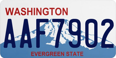 WA license plate AAF7902