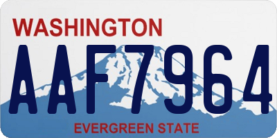 WA license plate AAF7964