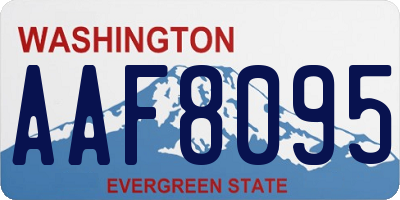 WA license plate AAF8095