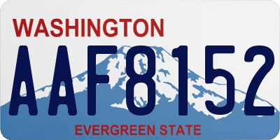 WA license plate AAF8152